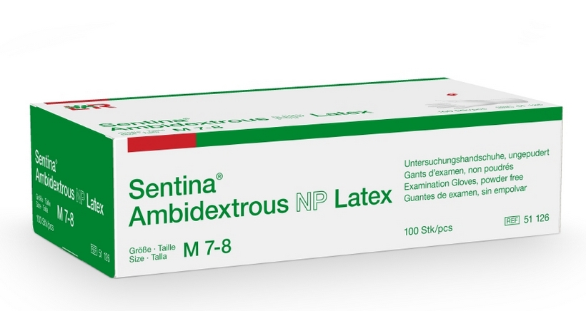 Untersuchungshandschuhe Sentina Ambidextrous Latex - (S - XL)