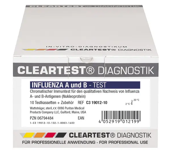 Cleartest Influenza A+B IVD Schnelltest