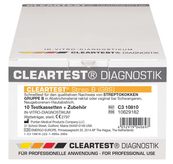 Cleartest Strep B IVD Schnelltest