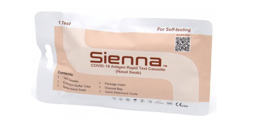 Sienna COVID-19 Antigen Rapid Test Nasal Laien PEI, BfArM Test ID: AT568/21 & AT1331/21